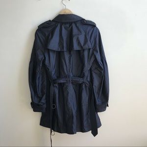 Burberry Brit blue springtime trench.